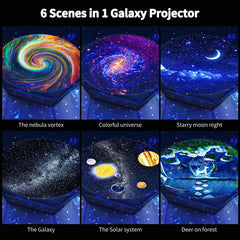 Planetarium Projection Decor Adjustable Focal Length Galaxy Projector 3d Lamp Star Projector Night Lights With Bluetooth Music