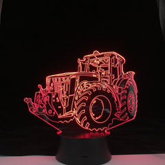 Tractor Truck Car Kids Room Nightlight 3D Led Night Light Desk LampTouch Sensor Room Lighting Children Holiday Best Home Gift