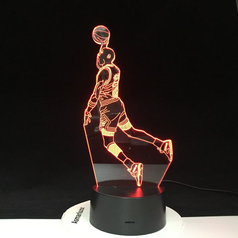 Michael Jordan Slum Dunk Figure Sports Basketball Home Decoration Birthday Gift for Kids Boy Child 3d LED Night Light Lamp 3320