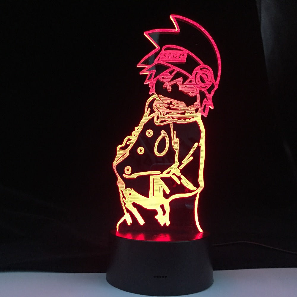 Anime Soul Eater Figure Acrylic 3d led Lamp Nightlight for Child Bedroom Decor Rgbw Colorful Desk Lamp Led Night Light Dropship