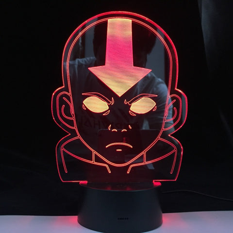 The Last Airbender 3D LED Night Light Coloful with Remote Touch Sensor for Room Decoration Cute Gift For Kids Gift Dropship