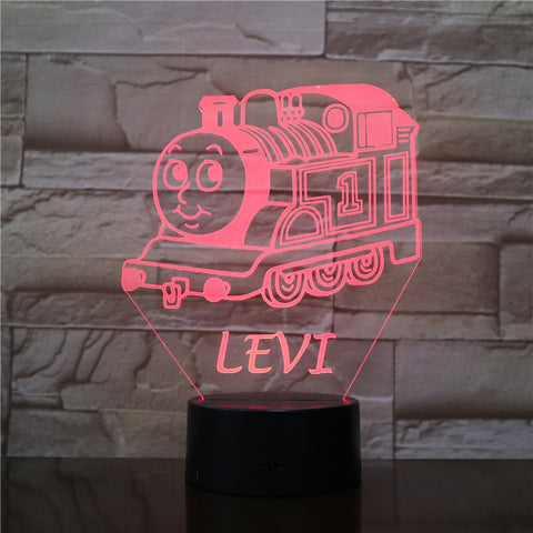 Cartoon Levi Tank Engine Thomas And Friends Decorative Light Decor Baby Nightlight Bedroom Bedside Kids 3D Led Night Light 2739