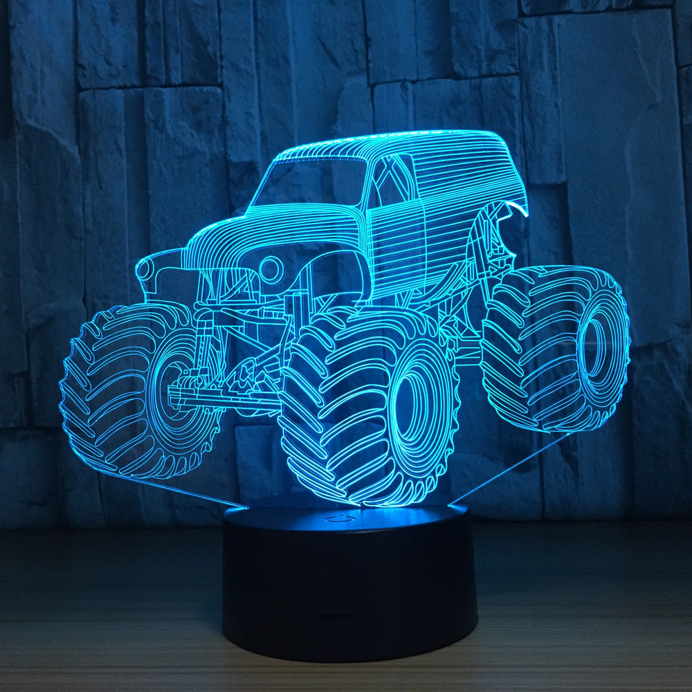 3D Colors Lamp Car Truck Shape Auto 3D Hologram Home Illumination Bedroom Decor Desk Table Lamp Best New Year Gift Cool Light