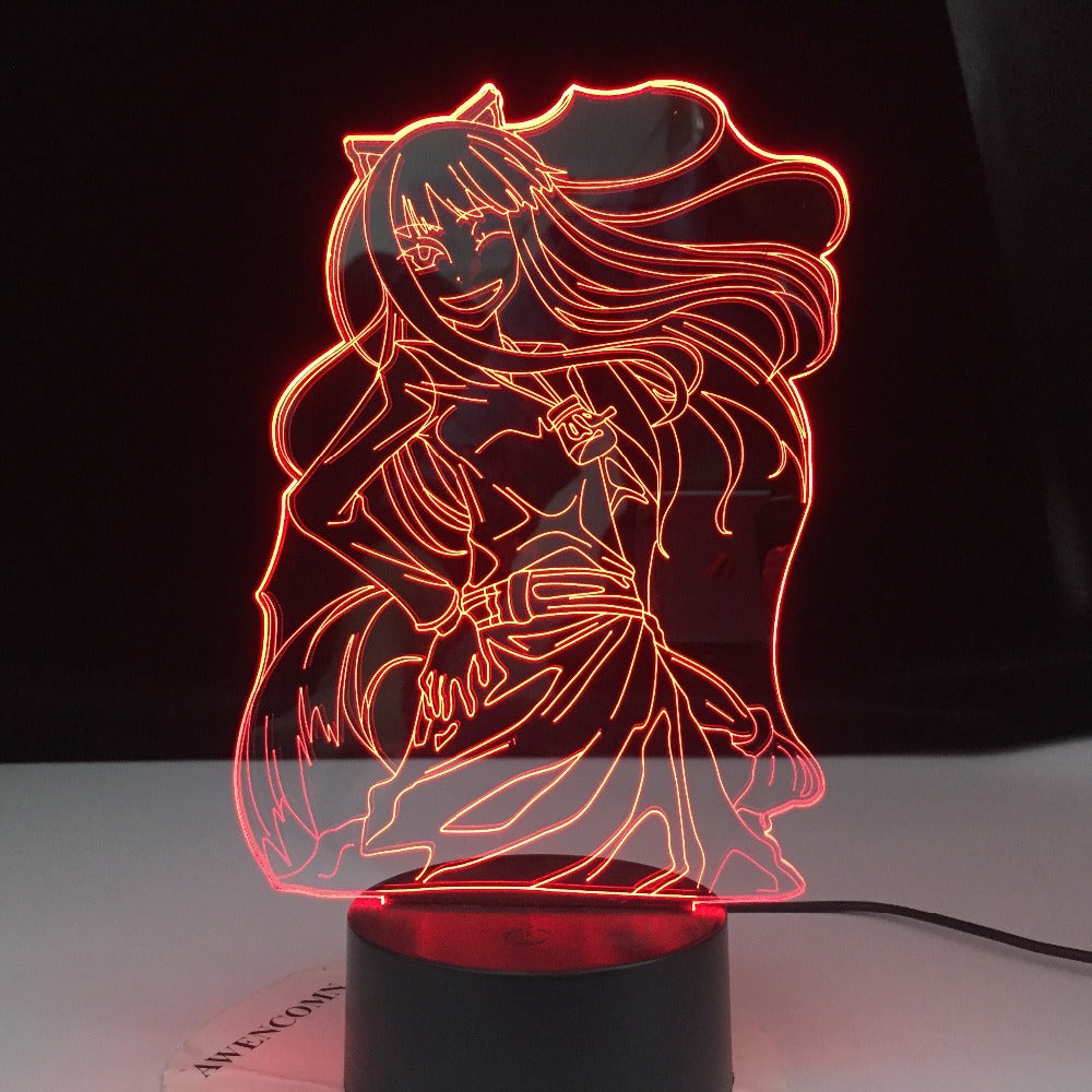 3D-4646 Anime Inuyasha Kikyo Figure Girl Led Night Light Decor Nightlight Cool Birthday Gift for Child Kids Bedroom Night Lamp