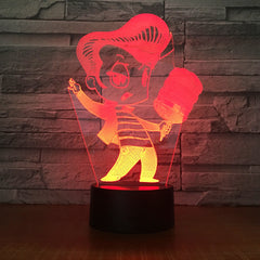 Karaoke Singing 3D lamp 7 Color Change 3D LED Light Acrylic Touch USB Lamp Room Table Desk Night Light kid's Friends Fun Gift