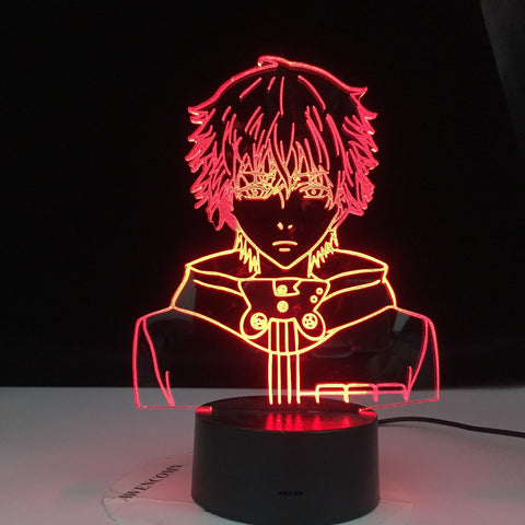 Tokyo Ghoul Ken Kaneki Face Nightlight for Reading Room Decor Light Anime Gift for Birthday Table Lamp Usb 3d Led Night Light