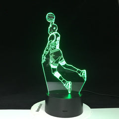 Michael Jordan Slum Dunk Figure Sports Basketball Home Decoration Birthday Gift for Kids Boy Child 3d LED Night Light Lamp 3320