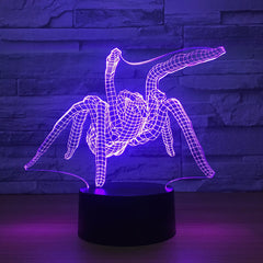Spider Acrylic Creative USB Bedside Lamp 3D Night light Touch Control Night light luminaria luminaria de mesa Drop Shipping
