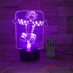 Monkey Table Led Night Light USB Touch Sensor RBG Novelty Lighting Child Kids Baby Gift Gadget Monkey 3D Lamp AW-631