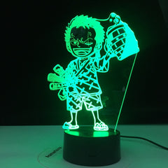 Anime ONE PIECE 3D Led Night Light Roronoa Zoro Figure Nightlight for Kids Child Bedroom Decoration Usb Table 3d Lamp Gift