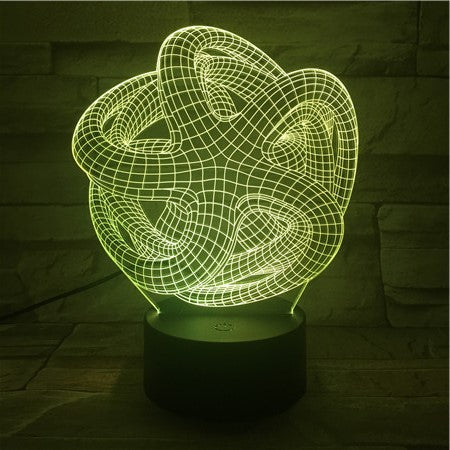 Abstract 1- 3D Optical Illusion LED Lamp Hologram