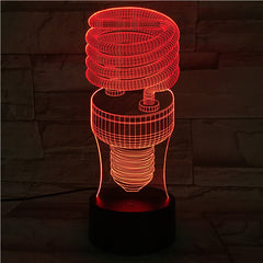 Lamp shape- 3D Optical Illusion LED Lamp Hologram