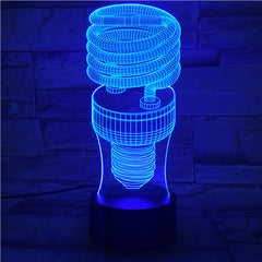 Lamp shape- 3D Optical Illusion LED Lamp Hologram