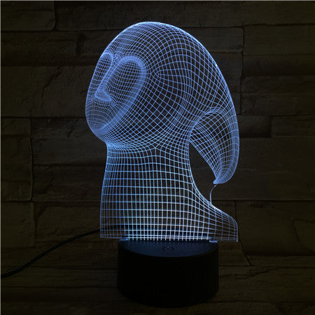 Face 1 - 3D Optical Illusion LED Lamp Hologram