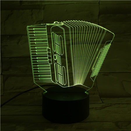 Accordion - 3D Optical Illusion LED Lamp Hologram