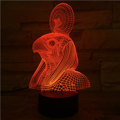 Egypt God - 3D Optical Illusion LED Lamp Hologram