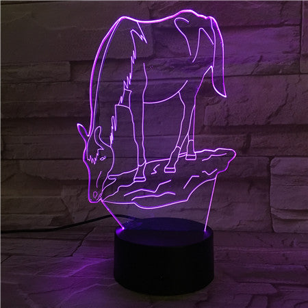 Horse - 3D Optical Illusion LED Lamp Hologram