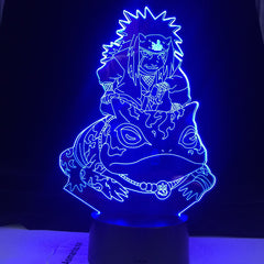 Jiraiya Figure Japanese Manga Led 3d Night Light Decor Gift for Kids Child Bedroom Decoration Lighting Table 3d Lamp Bedside