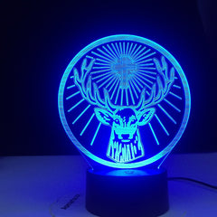Jagermeister 16 Colors Changing Led Night Light Lamp Touch Remote Sensor Usb and Battery Powered Nightlight for Bar 3DTable Lamp