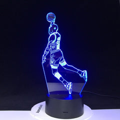 Michael Jordan Slum Dunk Figure Sports Basketball Home Decoration Birthday Gift for Kids Boy Child 3d LED Night Light Lamp 3320