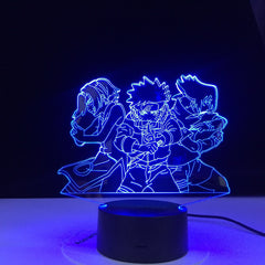 Naruto Team 3d Night Light 7 Uzumaki Naruto Sasuke Sakura Figure Home Decoration LED Night Lamp Anime Gift for Kids Child Boys