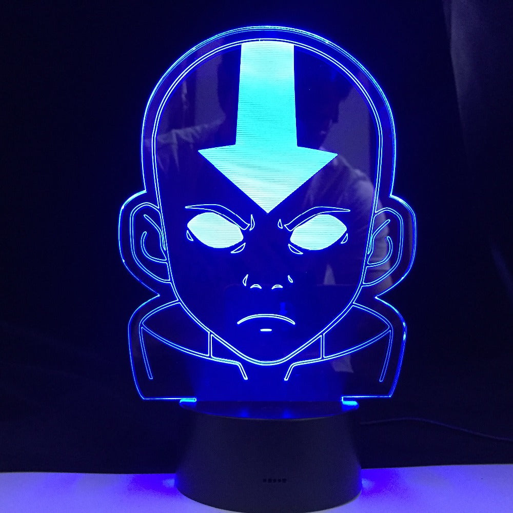 The Last Airbender 3D LED Night Light Coloful with Remote Touch Sensor for Room Decoration Cute Gift For Kids Gift Dropship