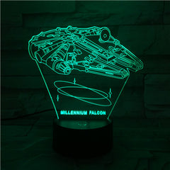 Falcon - 3D Optical Illusion LED Lamp Hologram