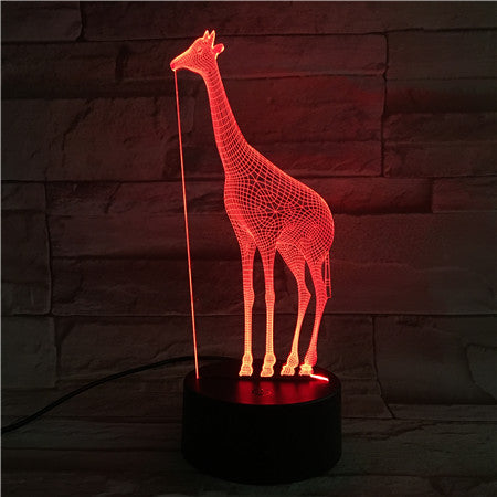 Giraffe - 3D Optical Illusion LED Lamp Hologram