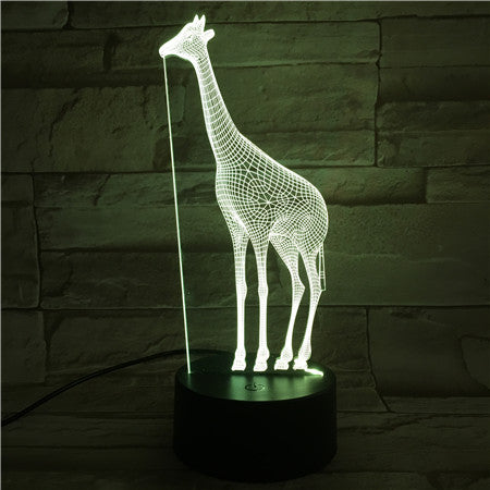 Giraffe - 3D Optical Illusion LED Lamp Hologram