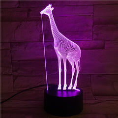 Giraffe - 3D Optical Illusion LED Lamp Hologram