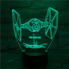 Fighter  - 3D Optical Illusion LED Lamp Hologram