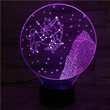 Sagittarius  - 3D Optical Illusion LED Lamp Hologram