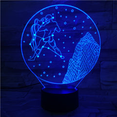 Aquarius  - 3D Optical Illusion LED Lamp Hologram