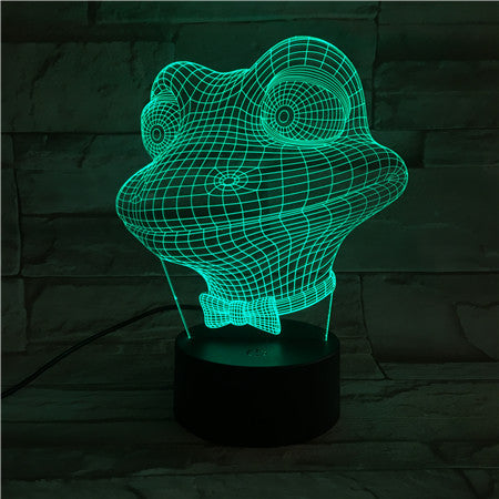 Frog - 3D Optical Illusion LED Lamp Hologram