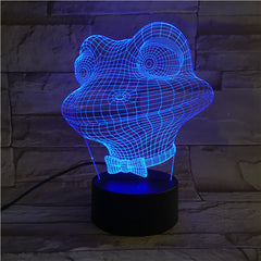 Frog - 3D Optical Illusion LED Lamp Hologram