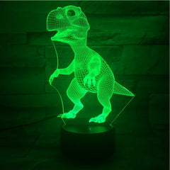 Standing Dino - 3D Optical Illusion LED Lamp Hologram