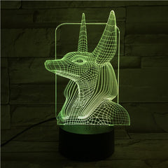 Egypt God 3 - 3D Optical Illusion LED Lamp Hologram