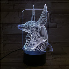 Egypt God 3 - 3D Optical Illusion LED Lamp Hologram