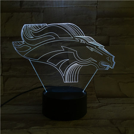 Horse 3 - 3D Optical Illusion LED Lamp Hologram