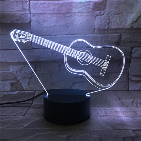 Guitar 2 - 3D Optical Illusion LED Lamp Hologram