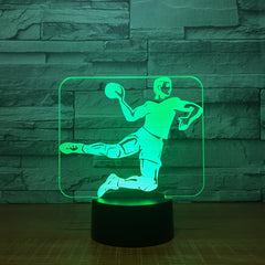 Handball 3D Led Lamp 7 Color Night Lamps For Kids Touch Usb Table Lampara Lampe Baby Sleeping Nightlight Room Lamp Drop Ship