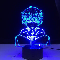 Tokyo Ghoul Ken Kaneki Face Nightlight for Reading Room Decor Light Anime Gift for Birthday Table Lamp Usb 3d Led Night Light