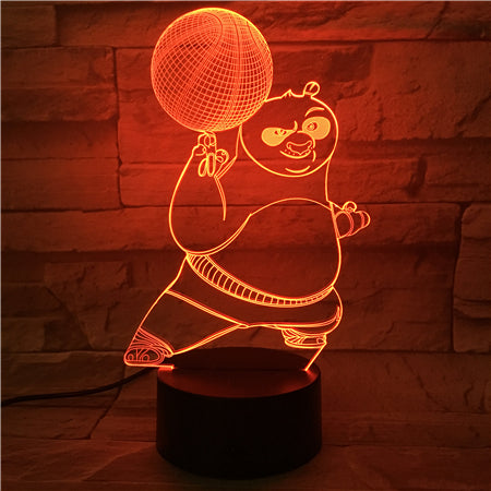 Panda 1 - 3D Optical Illusion LED Lamp Hologram