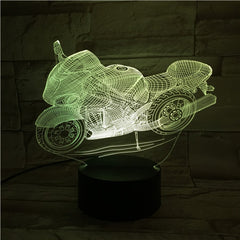 Motobike 2 - 3D Optical Illusion LED Lamp Hologram