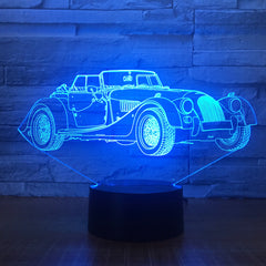 Limousine Car 3D LED Night Lamp Romantic Bedroom Table Lamp Valentines Gifts Luxury car Boys Kids Sleeping Light