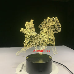 Legend 3D LED Lamp Changeable Mood Lamp LED 7 Colors USB Decor Illusion Table Lamp for Home Decorative As Game Toy Gift