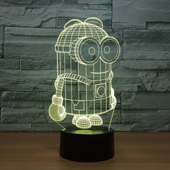 Cartoon Cute 3D Minions LED Night Light Desk Table Lamp 7 Colors Touch Switch Colorful For Child Baby Birth Christma Gift