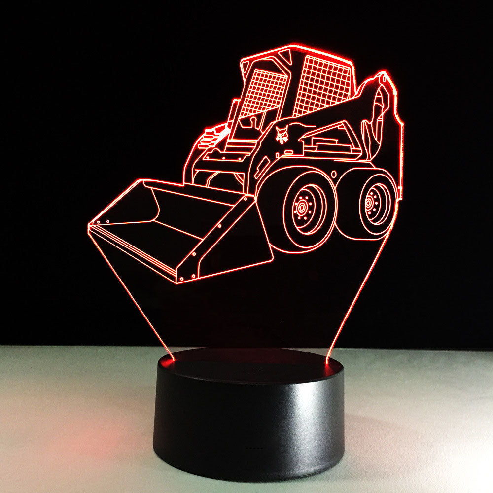 Forklift 3D Led Lamp with 7 Colors Change Touch USB Control Home Deco Light Best Birthday Gift Light For Children Family Friends