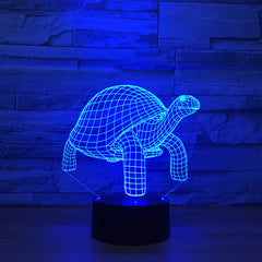 Tortoise 3d Lamp Led Animals Night Light 7 Colors Changing Nightlight Children's Bedroom Lighting Home Decor Drop Shipping