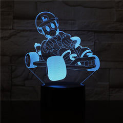 Budget Deal Mario Racing 7/16 Colors Chang 3D LED Night Light Sleep Bedroom Decor Lamp Love Valentines Gift Dropship 3D-2493
